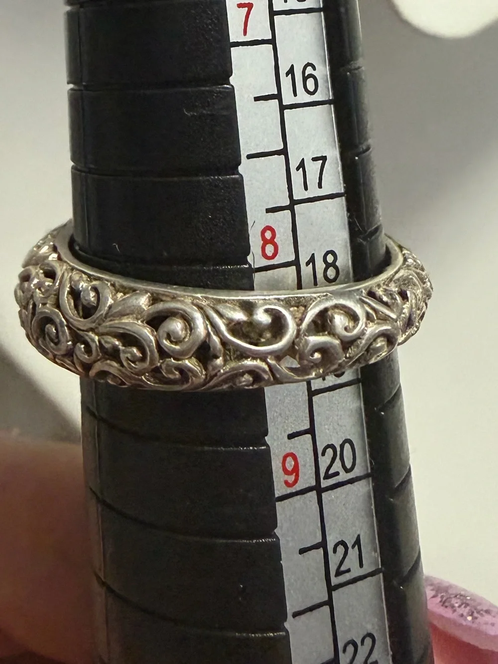 Unisex Bali Style Sterling Silver Garnet Eagle Ring Size 8